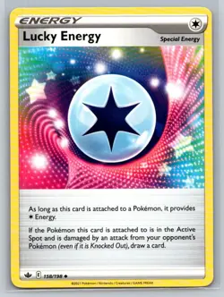 Lucky Energy #158/198 SWSH06: Chilling Reign Uncommon - Pokemon Cards G26 - Image 1