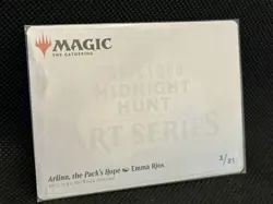 MTG - Arlinn, the Pack's Hope (3/81) Art Card - Gold-Stamped Signature - Magic - Image 3