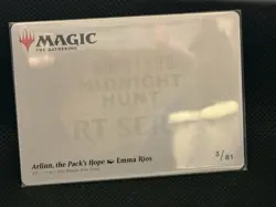 MTG - Arlinn, the Pack's Hope (3/81) Art Card - Gold-Stamped Signature - Magic - Image 5