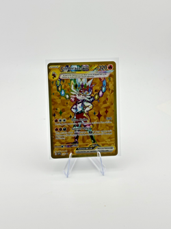 Cinderace ex Pokemon Gold Full Art Terapagos UPC Promo Card Exclusive SVP 163 - Image 1