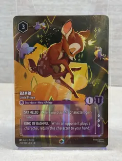Bambi Little Prince ENCHANTED 209/204 Disney Lorcana Reign of Jafar Card - NM - Image 3