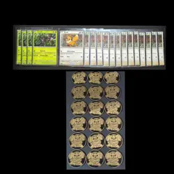 Destined Rivals Black Star Promos X 18 Eevee / Zarude Pokemon Cards plus coins - Image 1