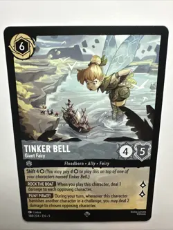 Tinker Bell - Giant Fairy 188/204 Fabled Regular Disney Lorcana Card NM - Image 2