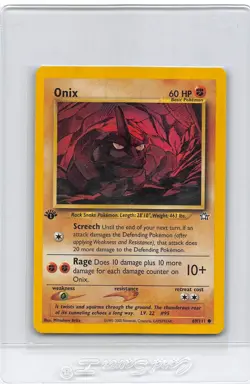 ONIX 69/111 - 1ST EDITION - Neo Genesis -VINTAGE WOTC Pokemon Card - LP - Image 1
