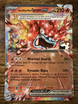 Hearthflame Mask Ogerpon ex - Holo Double Rare Prize Pack Series Cards 040/167 N - Image 1