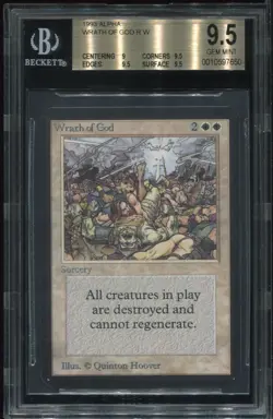 Wrath of God Alpha BGS 9.5 Gem Mint Graded MTG magic #4153 - Image 1