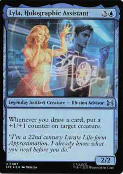 Lyla, Holographic Assistant (7), SPE, U, Foil - Image 1