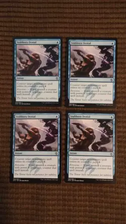 Magic: the Gathering / MtG Stubborn Denial x4 Khans of Tarkir - Image 1