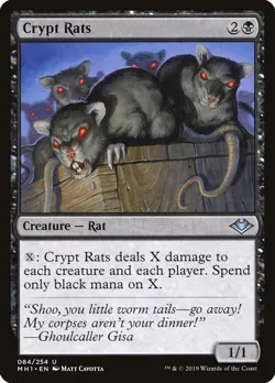 1x Crypt Rats - NM - See Pic For Set - SPARROW MAGIC mtg - Image 1