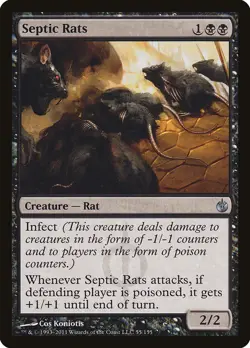 1x Septic Rats - LP - Scars of Mirrodin Block - SPARROW MAGIC - Image 1