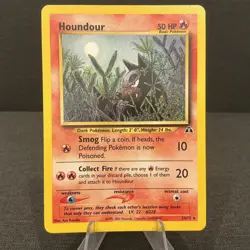 Houndour 24/75 Neo Discovery Rare Non-Holo Vintage Pokemon TCG Card - Image 1
