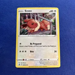 Pokemon TCG Eevee SWSH175 Sword & Shield Black Star Promo Holo NM/LP - Image 1