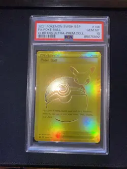 2021 Pokemon SWSH Poke Ball BLACK STAR PROMO CELEBRATIONS UPC #146 PSA 10 GEM MT - Image 3