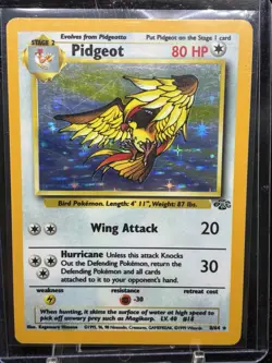 Pokemon TCG Pidgeot Jungle 8/64 Holo Unlimited Holo Rare - Image 1