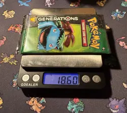 WEIGHED 18.60g Pokemon TCG Generations Booster Pack Venusaur Art, NEW SEALED - Image 1