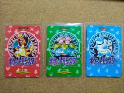 Charizard Blastoise Venusaur 3Set Pokemon Town Map Carddass Nintendo Japan F/S - Image 1