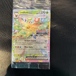 Pokemon Prismatic Evolutions Leafeon ex 006/131 Surprise Box Stamp Promo Sealed - Image 1