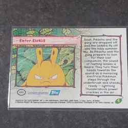 ENTER ELEKID #4 - NON-HOLO - BLUE LOGO - POKEMON THE MOVIE 2000 - NM/M - Image 3