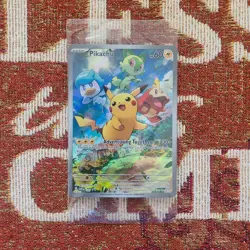Pokemon-Pikachu Holo-Black Star Promo-S&V Paldea Evolved-SVP027-SEALED!! - Image 1
