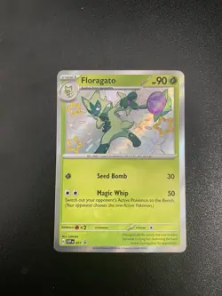 Pokemon TCG - Floragato SVP 077 Black Star Promo Baby Shiny Holo Rare LP - Image 1