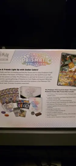 Pokemon TCG Prismatic Evolutions Pokemon Center Elite Trainer Box ETB Exclusive - Image 1