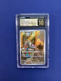 CGC Pristine 10 Mimikyu - Pokemon - 075 Black Star Promo Paldean fates RARE - Image 1