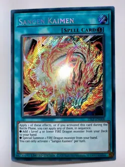 Yugioh Sangen Kaimen 25LP-EN008 Secret Rare Limited Edition - Image 1