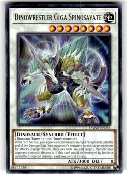 Dinowrestler Giga Spinosavate - Rare Unl Edition DANE-EN034 - NM - YuGiOh - Image 1
