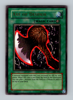 Axe of Despair MRL Near Mint Original Print Magic Ultra Rare Yugioh 2002 - Image 1