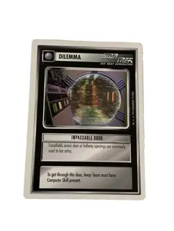Star Trek CCG Dilemma Impassable Door Common Card - Image 1