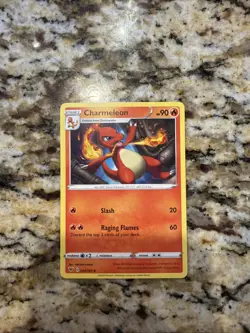 Pokemon Charmeleon Trading Card 90 HP Raging Flames Slash Moves - Image 1