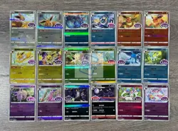 2025 pokemon S-chinese gem pack2 cbb2c Eevee Evolution 18card set Holo NM - Image 1