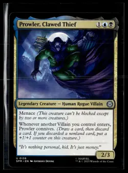 Prowler, Clawed Thief - 0138 - Marvel's Spider-Man - MTG - NM/M - English - Image 1