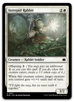 Intrepid Rabbit #17 (NM) Bloomburrow BLB Magic MTG - Image 1