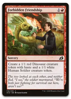 Forbidden Friendship #119 (NM) Ikoria IKO Magic MTG - Image 1