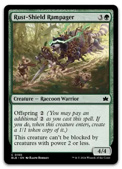 Rust-Shield Rampager #190 (NM) Bloomburrow BLB Magic MTG - Image 1