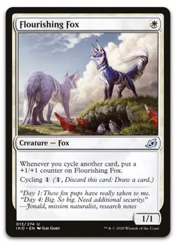 Flourishing Fox #13 (NM) Ikoria IKO Magic MTG - Image 1