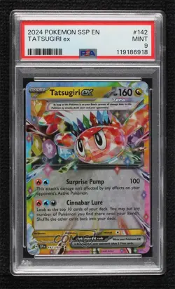 Tatsugiri ex Pokemon SV08: Surging Sparks PSA 9 MINT - Image 1