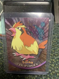 1999 Topps Pokemon Series 1 TV Animation Edition Pidgey Holo Black Logo - Image 1