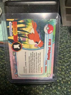 1999 Topps Pokemon Series 1 TV Animation Edition Pidgey Holo Black Logo - Image 2