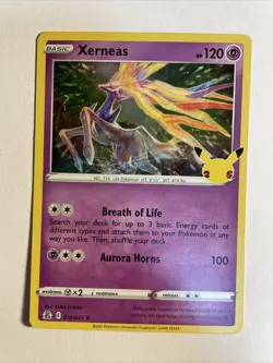 1x Celebrations Pokemon Xerneas Holo Englisch NM/M Pokemon - Image 1