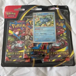 Pokemon Mega Evolution 3 Booster Pack Blister Golduck Pokemon - NEW SEALED - Image 1
