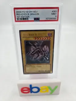 YU-GI-OH! Yugioh Red-Eyes B. Dragon SDJ-001 Ultra Rare 1st Edition - PSA 9 - Image 1