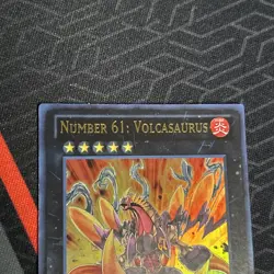 Number 61: Volcasaurus [1st Edition] ZTIN-EN002 YuGiOh Zexal Collection Tin - Image 3