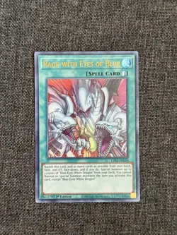 YuGiOh Spell Card Rage With Eyes of Blue LDS2-EN029 1st Edition Ultra Rare - Image 1
