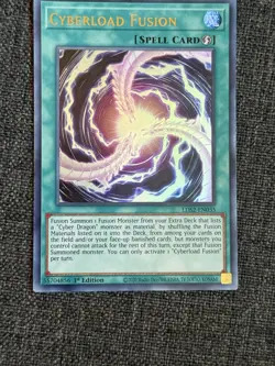 Yu-Gi-Oh! LDS2-EN035 Cyberload Fusion Ultra Rare Karte 1St Edition YuGiOh - Image 3