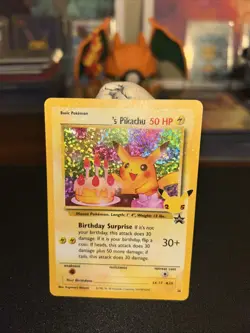 ✨Pokemon Pikachu TCG Birthday Celebrations Promo Card #24 LP Holo✨ - Image 1