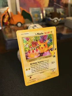 ✨Pokemon Pikachu TCG Birthday Celebrations Promo Card #24 LP Holo✨ - Image 2