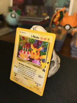 ✨Pokemon Pikachu TCG Birthday Celebrations Promo Card #24 LP Holo✨ - Image 3