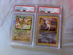 Pokemon TCG Mew Holo Black Star Promo Vintage Rare Card Grade 5 And Dark Raichu - Image 1